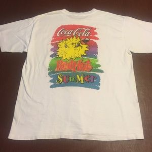 90s Coke Red Hot Summer Tee L